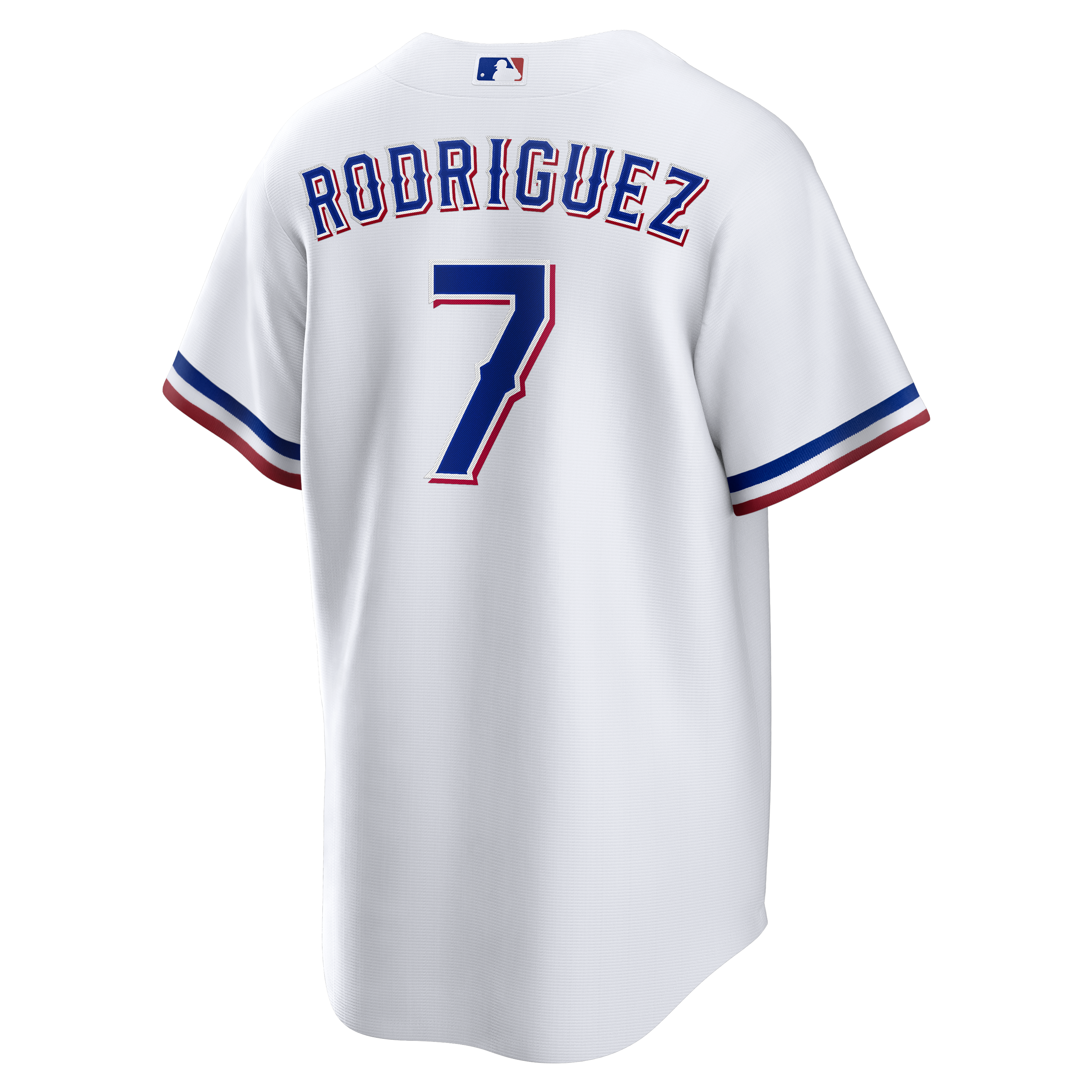 [LK] Ivan Rodriguez Texas Rangers Home Retired Player Replica Jersey - White