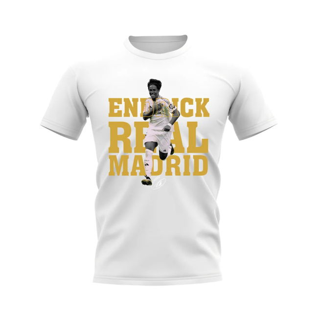 Endrick Real Madrid Player Tee (White) Jersey - Soccer - Elite- Supporter