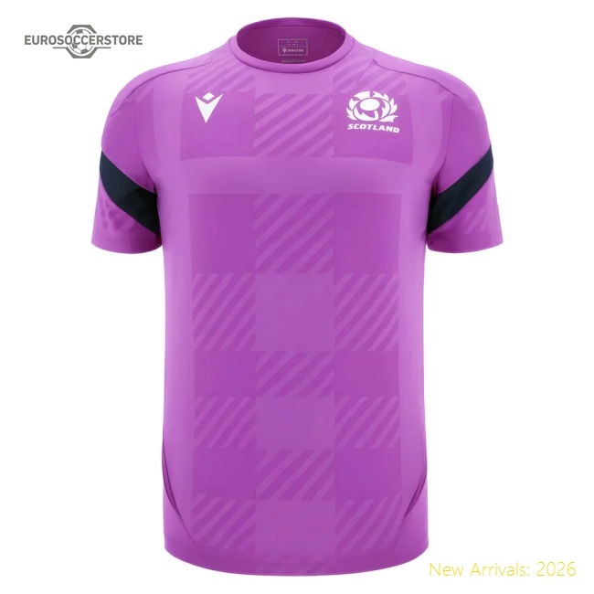 2025-2026 Scotland Rugby Training Poly Shirt (Purple) - Kids