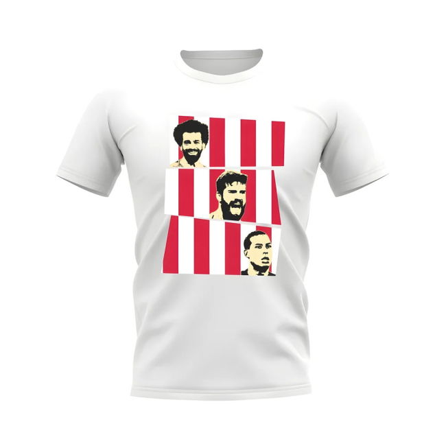 Salah Alisson van Dijk Liverpool Trio official style T-Shirt