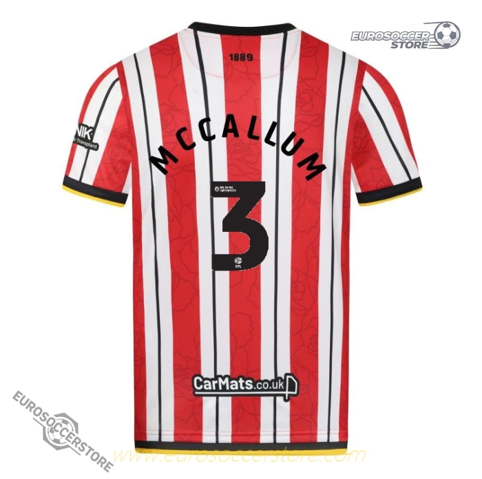 Sheffield United 24-25 Home Version MCCALLUM 3 Jersey