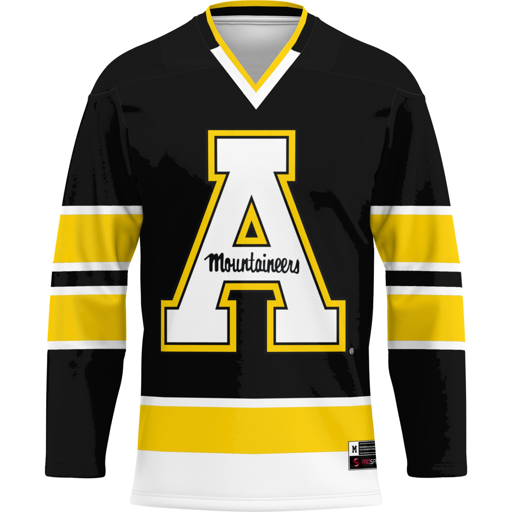 [DDG] Appalachian State Mountaineers GameDay Greats Hockey Jersey - Black