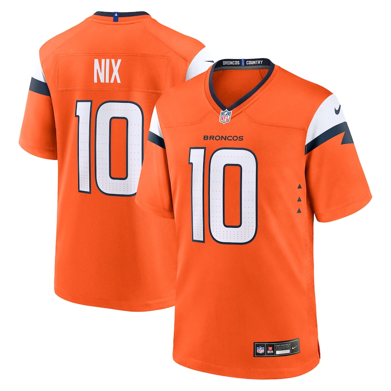None Bo Nix DEN Broncos Championship Great Value Jersey Game Day Wear