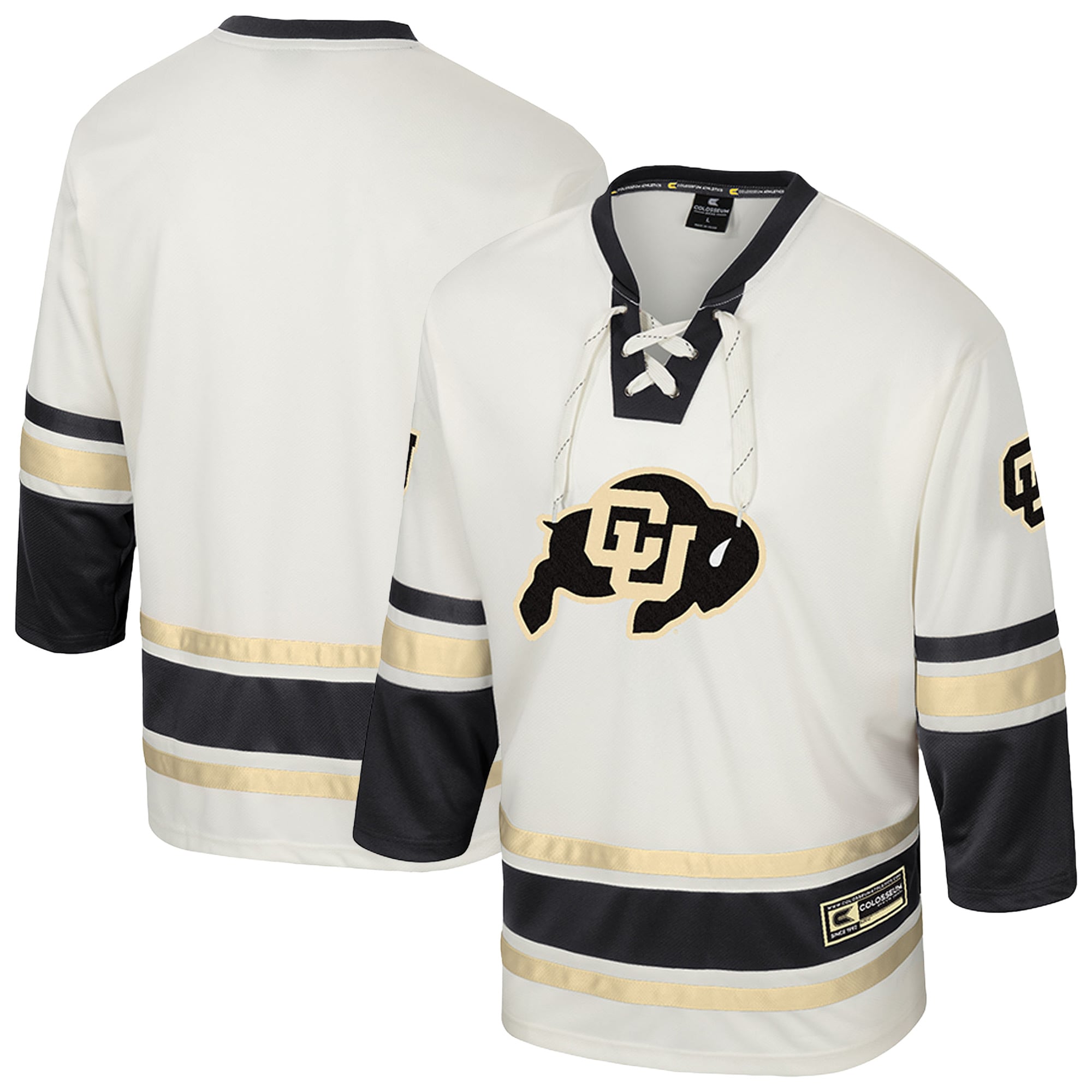 Colorado Buffaloes Colosseum Puck Proud Fashion Hockey Jersey - Cream