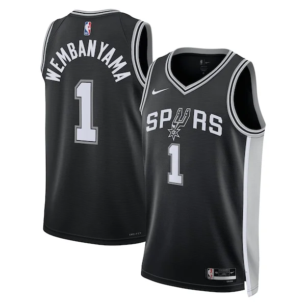 Victor Wembanyama SAS Swingman Jersey - genuine NBA - Black sports