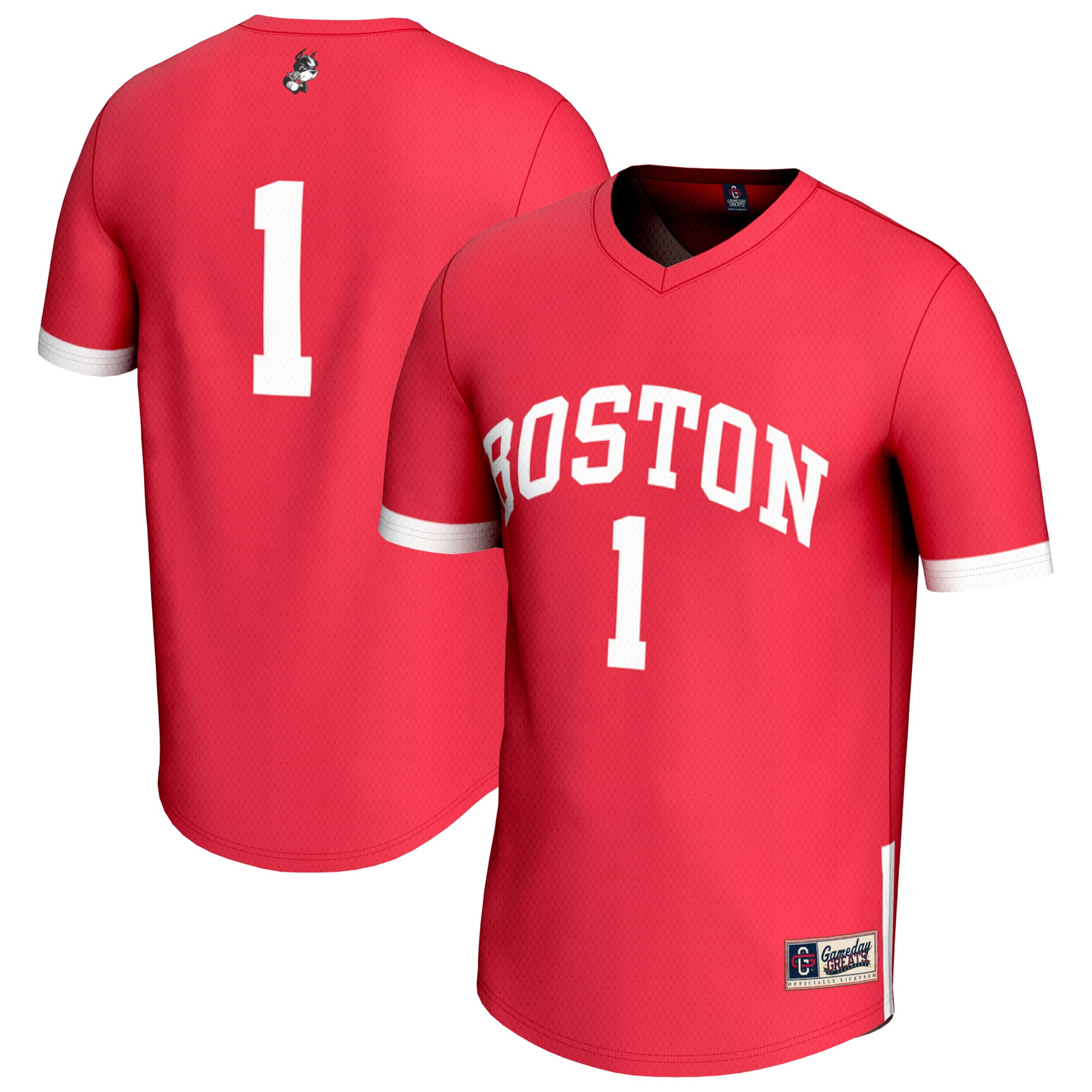 [NJP] Boston University GameDay Greats Unisex Lightweight Collegiate Men's Lacrosse Fashion Jersey - Scarlet