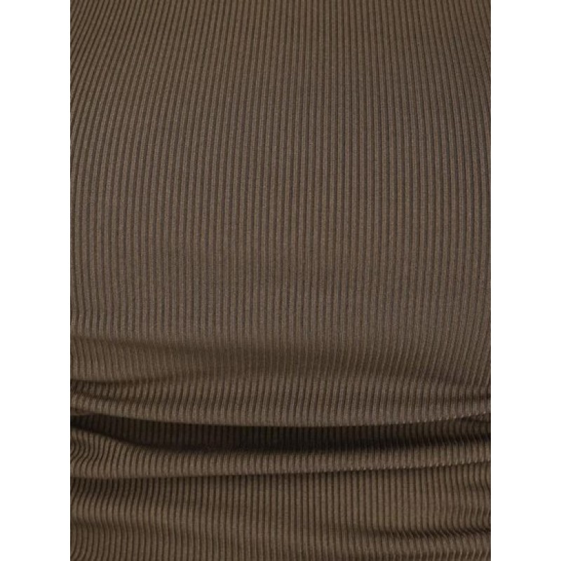 Ribbed Cinched Baby Tee EV2798