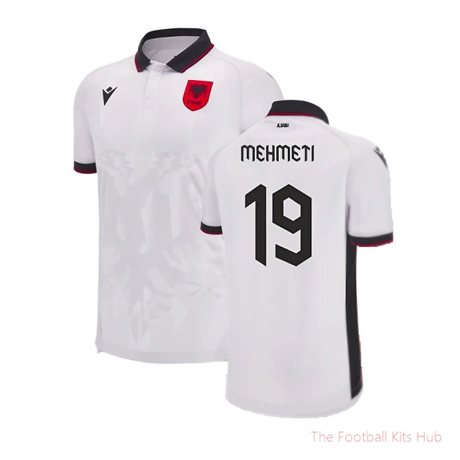 2023-2024 Albania Away Authentic Shirt (Mehmeti 19)