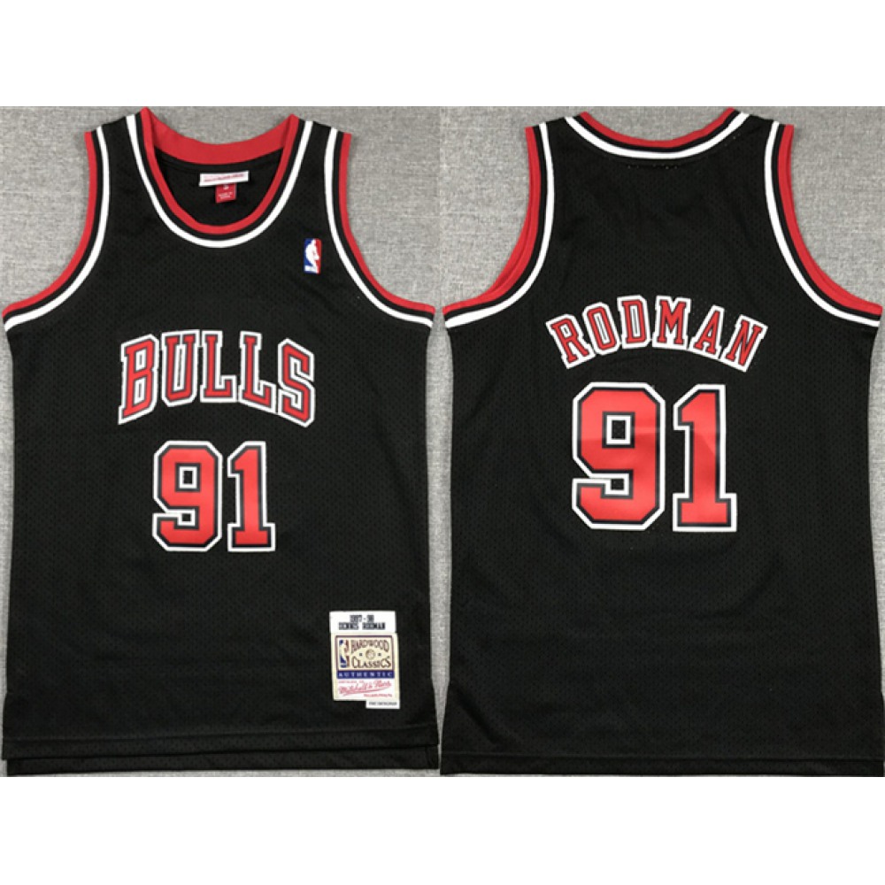 Chicago Bulls 91 Jersey - Black - Fan Favorite