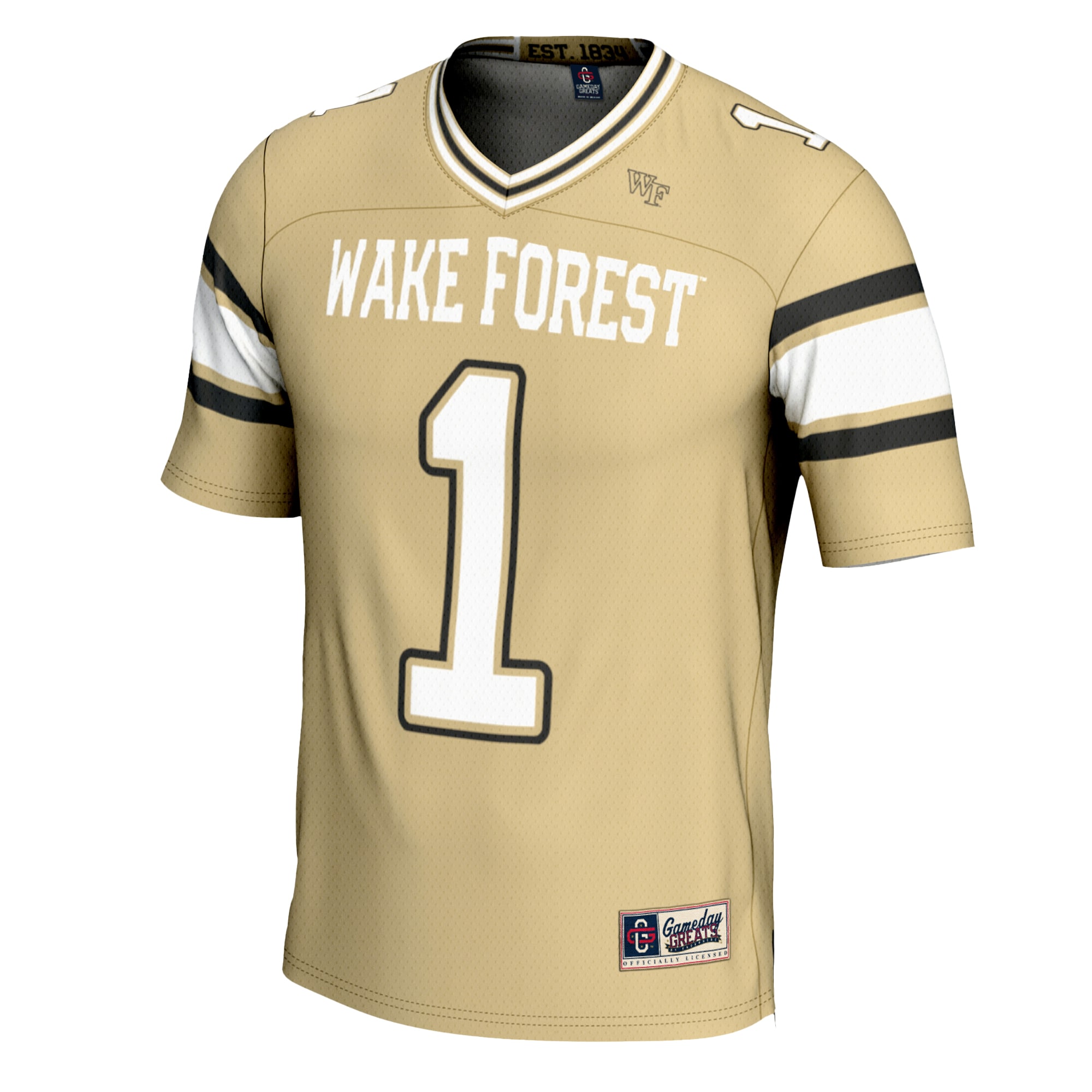 #1 Wake Forest Demon Deacons GameDay Greats Youth Football Jersey - Gold