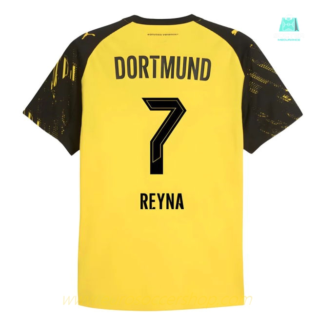 2025-2026 Borussia Dortmund Authentic Home Shirt (Reyna 7)