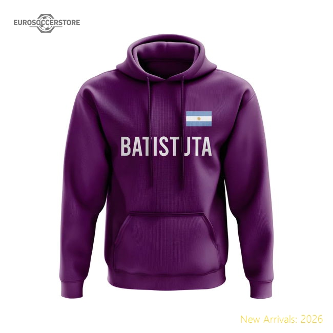 Top-Quality Gabriel Batistuta Fiorentina Name Hoody (Purple)
