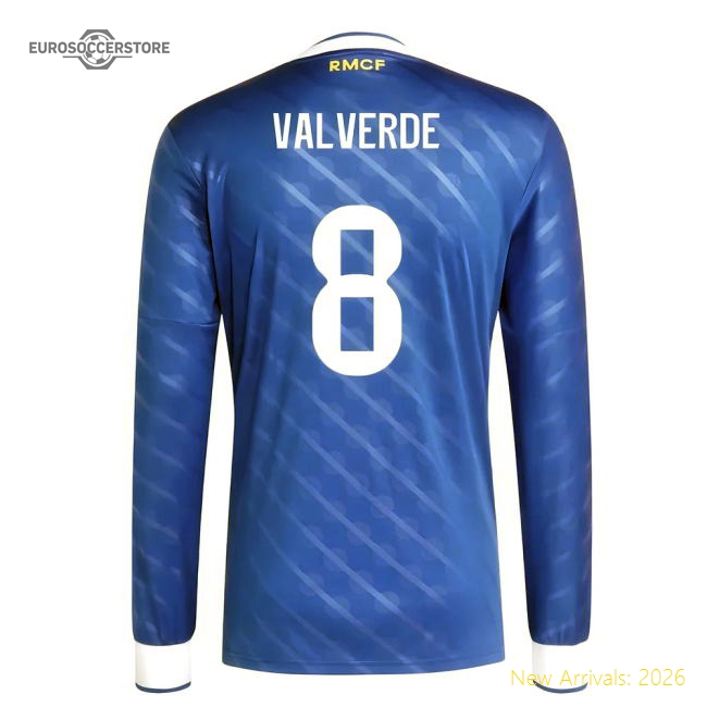 Professional-Grade 2025-2026 Real Madrid Long Sleeve Third Shirt (Valverde