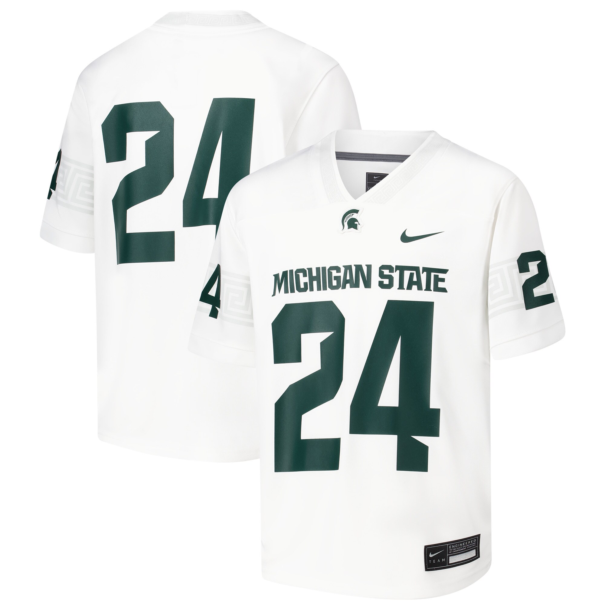 [DDG] Michigan State Spartans Youth Untouchable Football Jersey - White