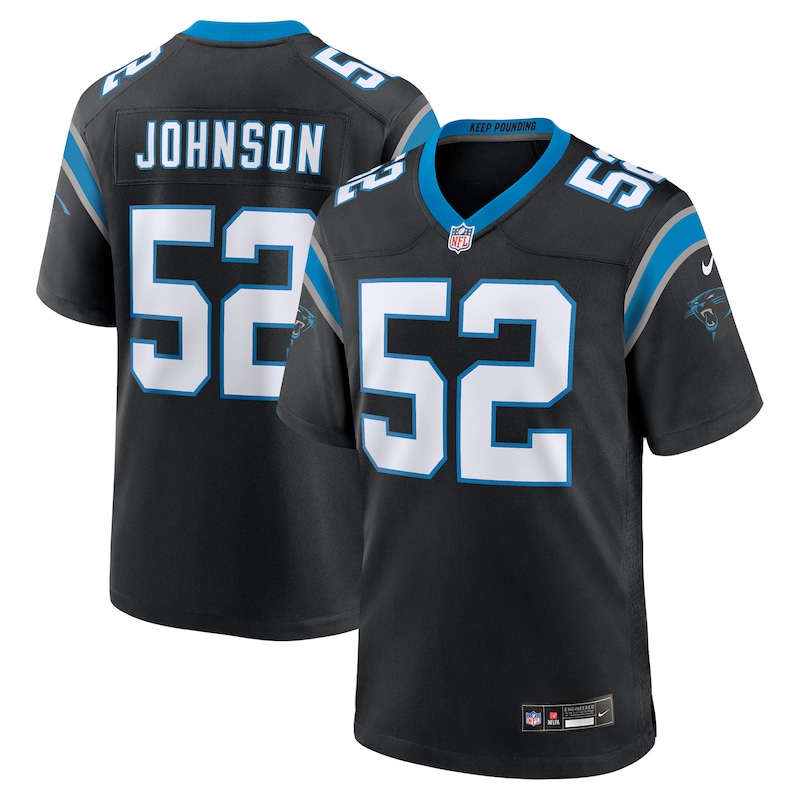 None DJ Johnson All-Pro CAR Panthers Durable Jersey Game Day Wear