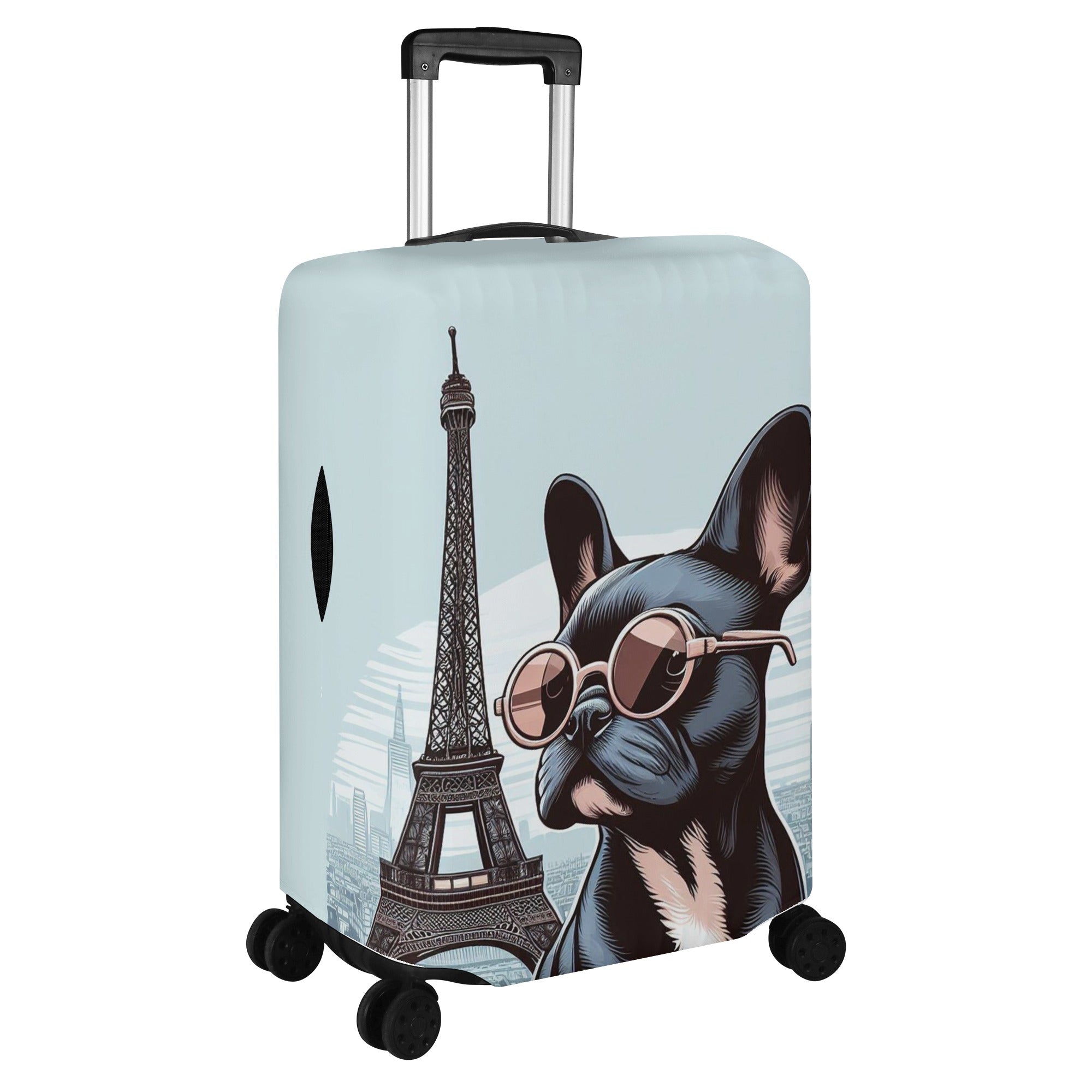 French Vibes - Bulldog Luggage Cover Summer Wear | Non-slip Design