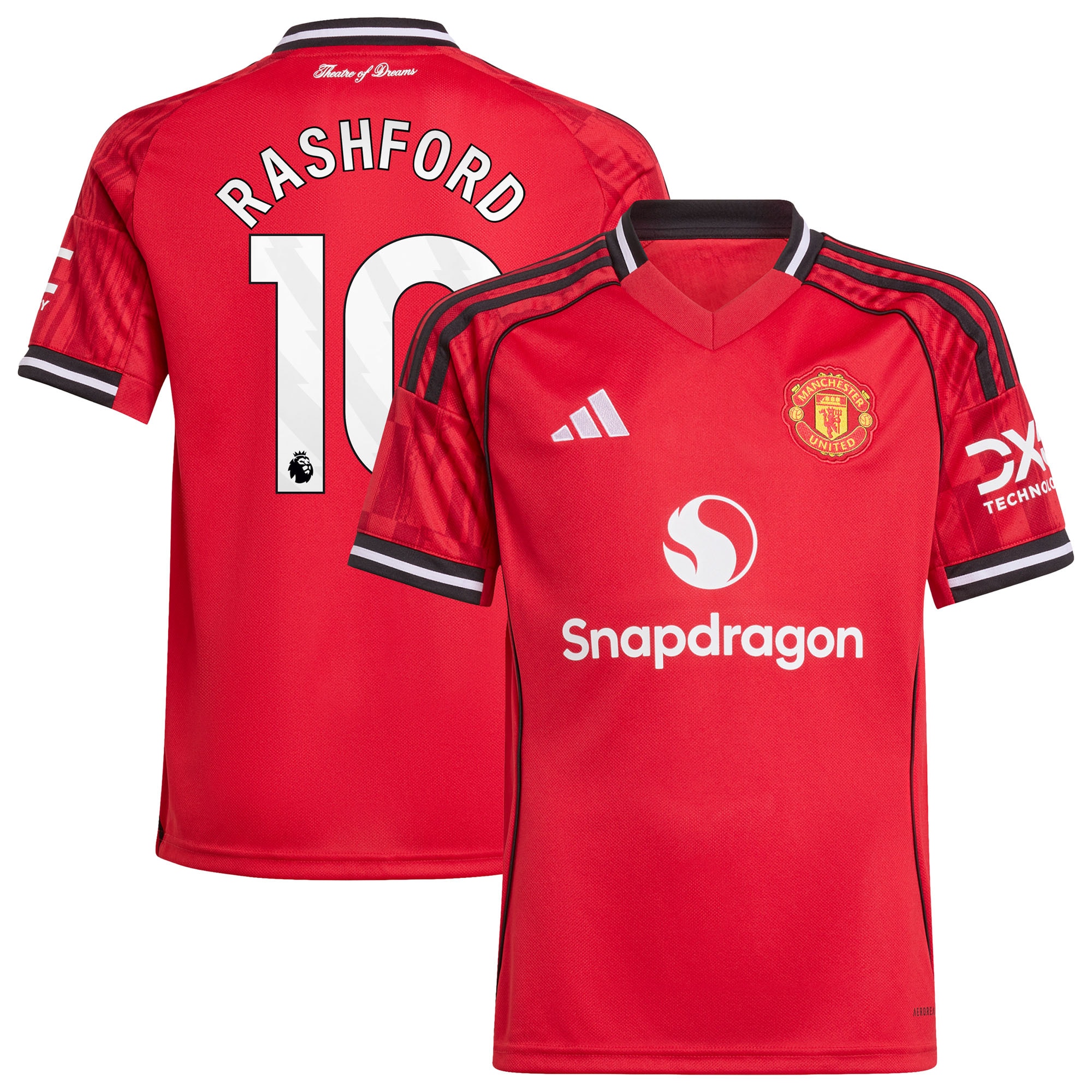 [SJH] Marcus Rashford Manchester United Youth Home 2025/26 Replica Player Jersey - Red