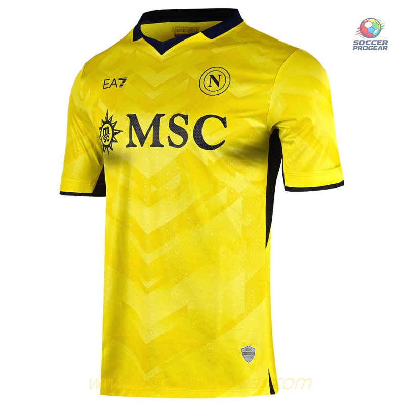 Napoli Team Jersey 2024-2025 Season Goalkeeper Yellow
