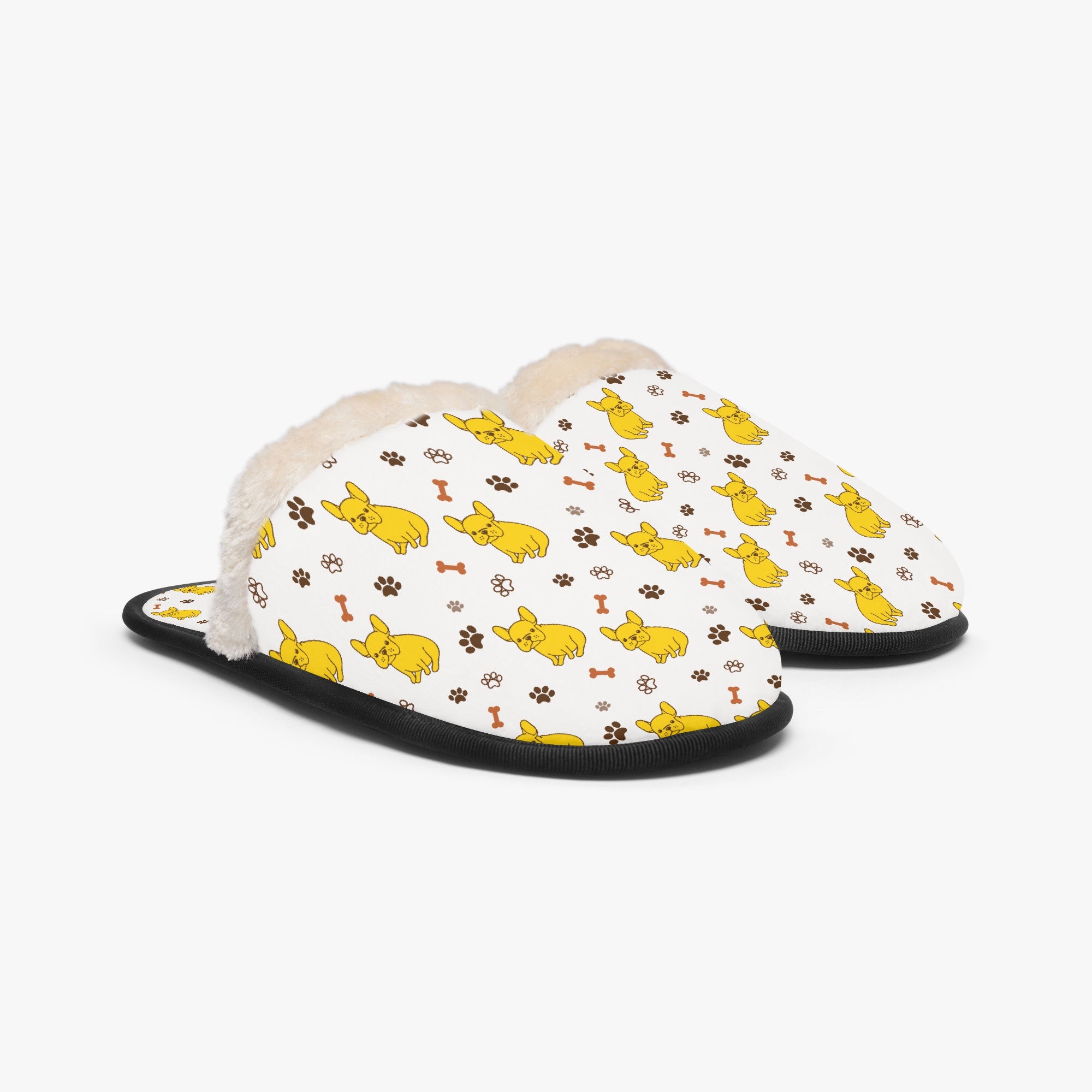 Bulldog Inspired Bebe - Casual Cozy Winter Slippers Pet Owner Apparel