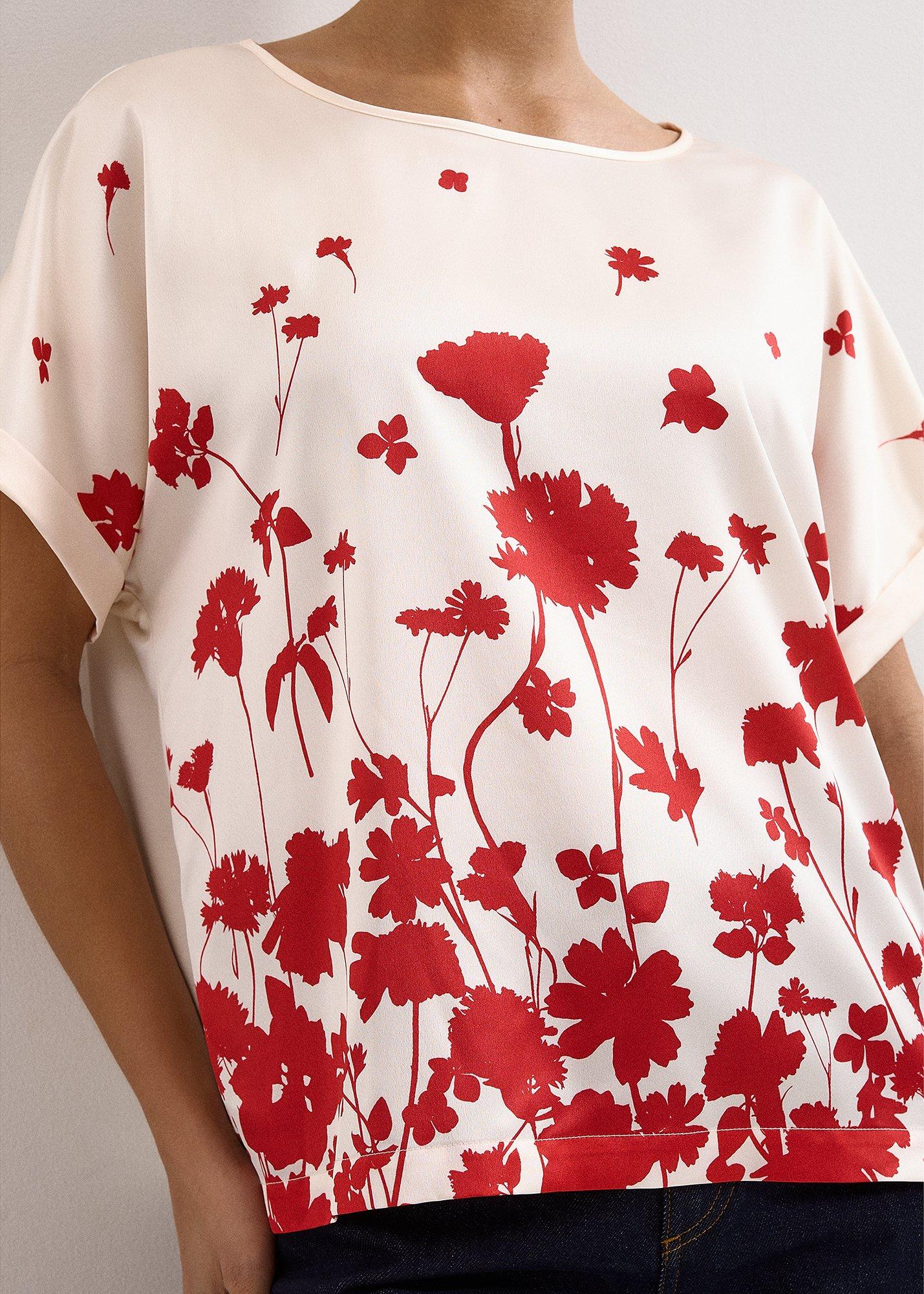 Marion Ivory Floral Printed Top