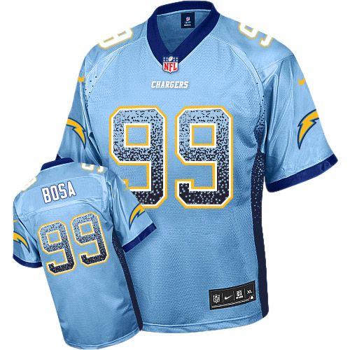 NFL A C Chargers #99 Joey Bosa Blue Elite Jersey - Authentic Quality