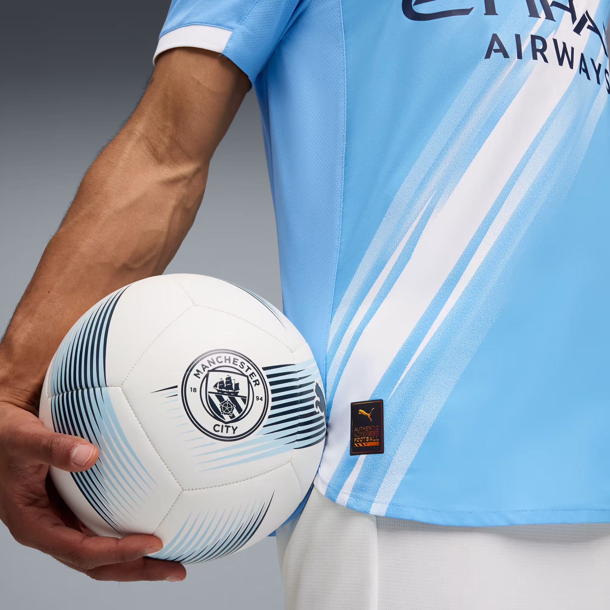 Manchester City Blue/White) 2025-2026 UCL Home Jersey – Authentic Shirt
