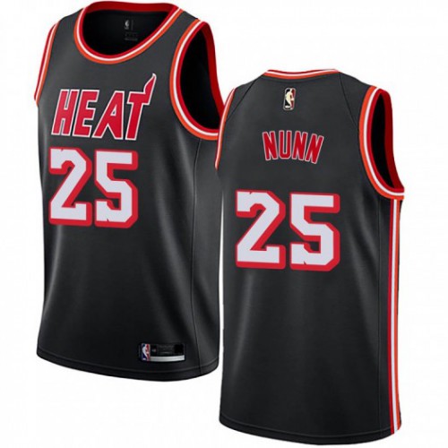 Black MIA Miami Heat #25 Nike Breathable Jersey Game Day Wear