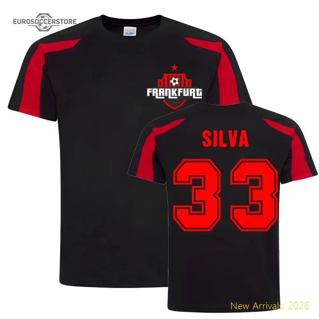 Authentic Andre Silva Frankfurt Sports Training Jersey (Black)