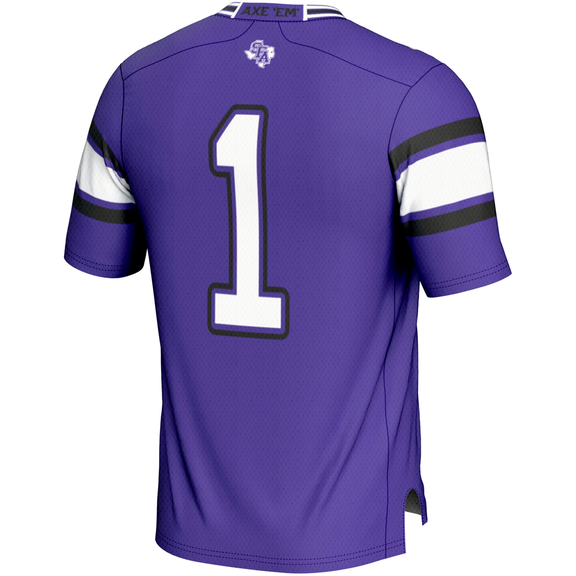 Youth #1 Purple Stephen F Austin Lumberjacks Endzone Football Jersey
