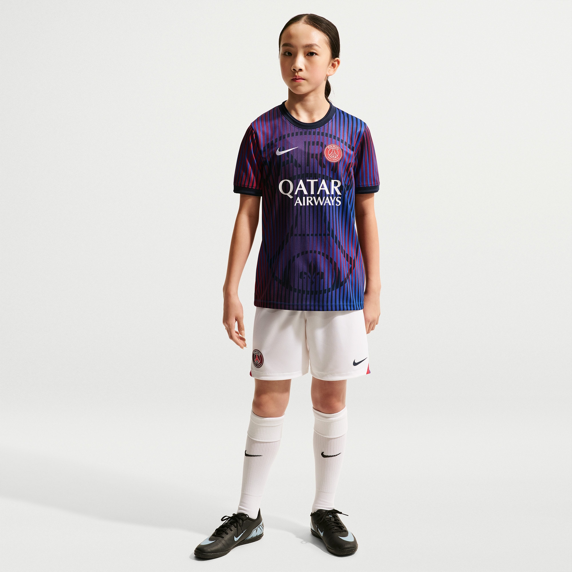 [LK] Paris Saint-Germain Youth 2026/27 Dri-FIT Pre-Match Jersey Top - Navy