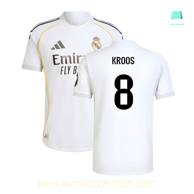 2025-2026 Real Madrid Authentic Home Shirt (Kroos 8)
