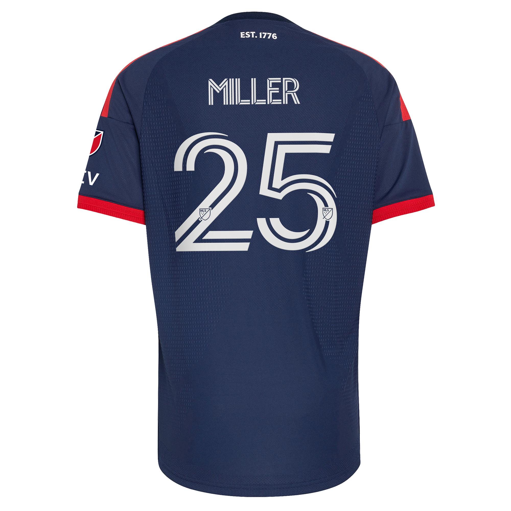 [LK] Peyton Miller New England Revolution 2026 Independence Day On-Field Authentic Patch Jersey - Blue