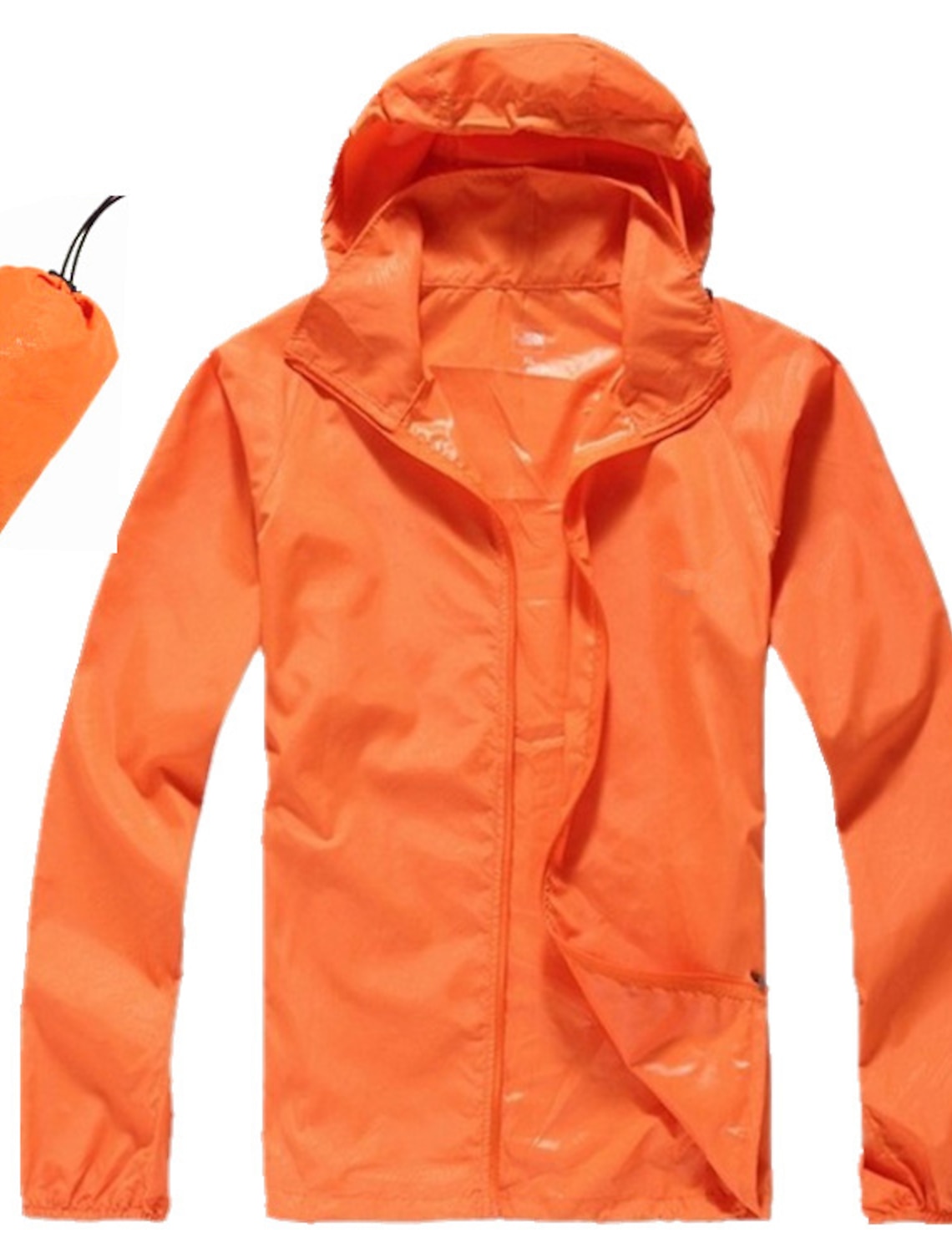 Women's Men's Waterproof Hiking Raincoat UPF 50+ UV Sun Protection Zip Up Hoodie Long Sleeve Fishing Running Jacket Windbreaker Summer Outdoor Windproof Sunscreen UV Resistant Jacket Top Climbing