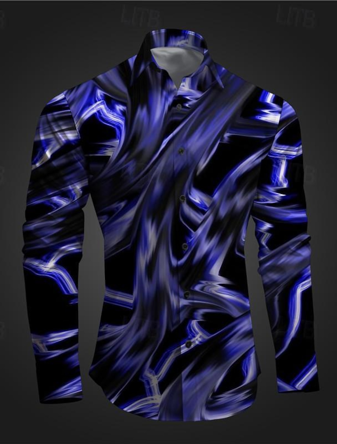 Men's Printed Shirts Long Sleeve Subcultural Vacation Party Street