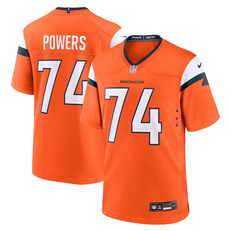 None Ben Powers DEN Broncos Powerful Great Value Jersey Game Day Wear