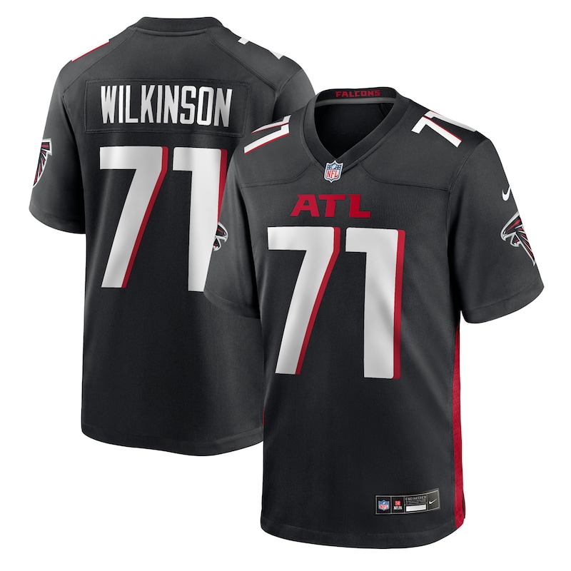 None Elijah Wilkinson Atlanta Falcons Football Franchise Team Spiri...