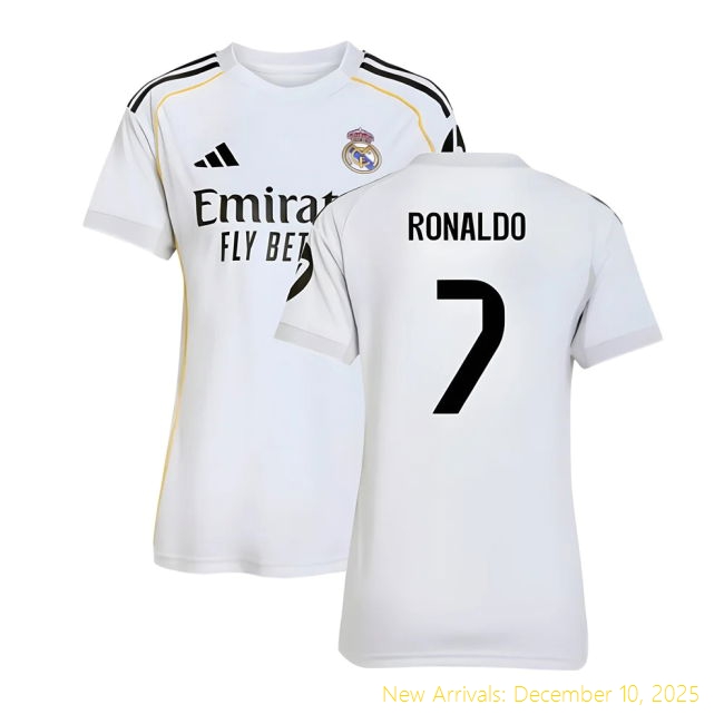 2025-2026 Real Madrid RM Durable Home Shirt (Womens) (Ronaldo 7)