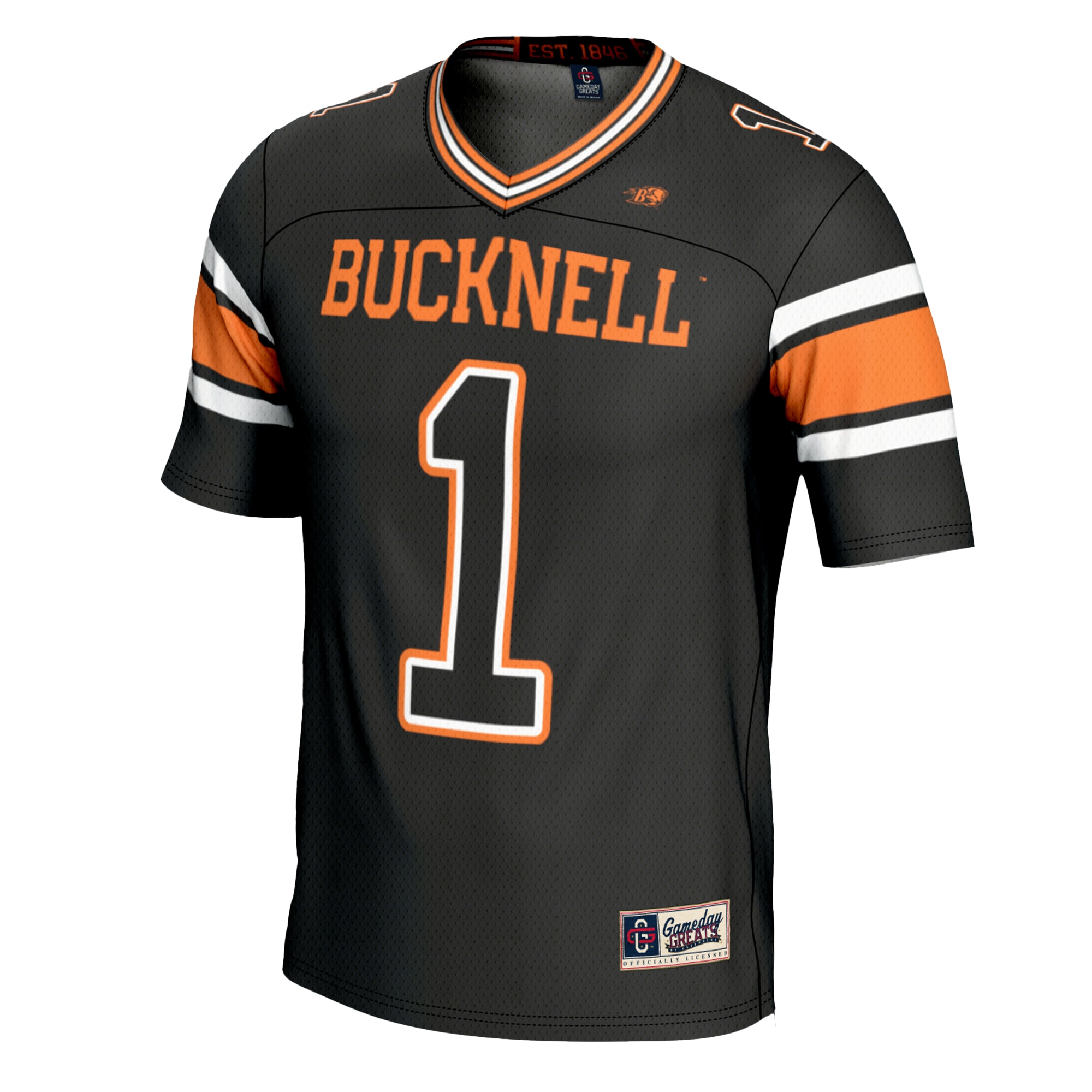 #1 Bucknell Bison GameDay Greats 2026/2027 Football Jersey - Black