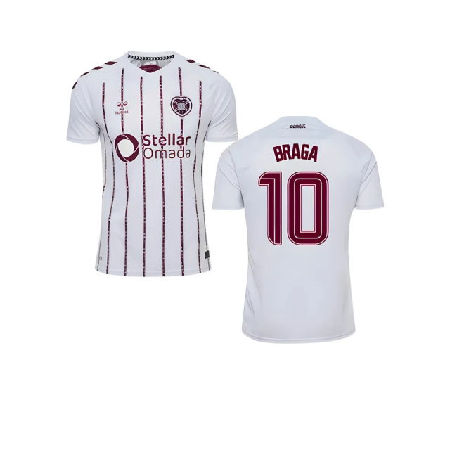 2025-2026 Hearts Premium Away Away Braga 10 - Classic Performance