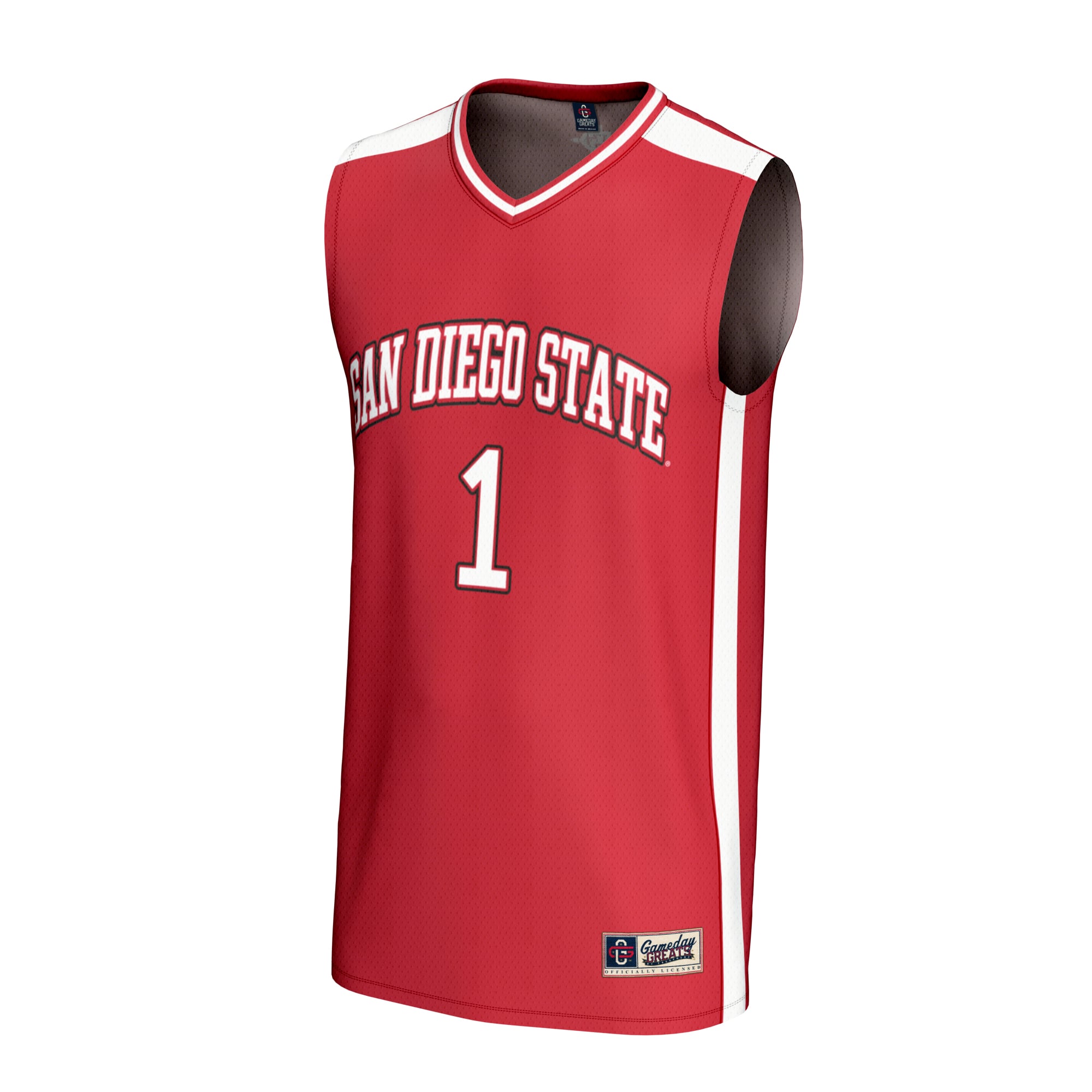 #1 San Diego State Aztecs GameDay Greats Unisex Lightweight Basketball Fashion Jersey - Cardinal