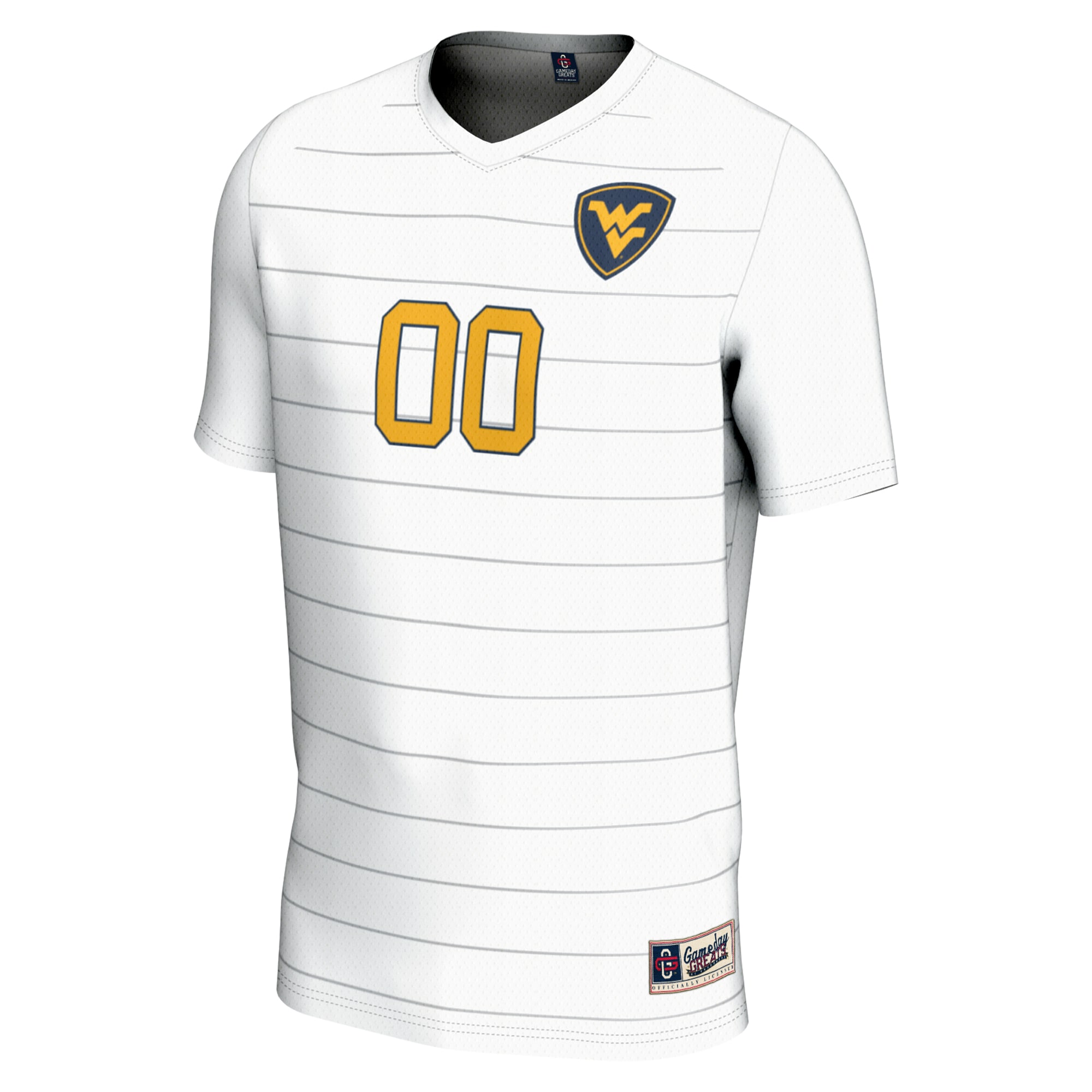 [ESK] West Virginia Mountaineers GameDay Greats Unisex Pick-A-Player NIL Lightweight Soccer Jersey - White
