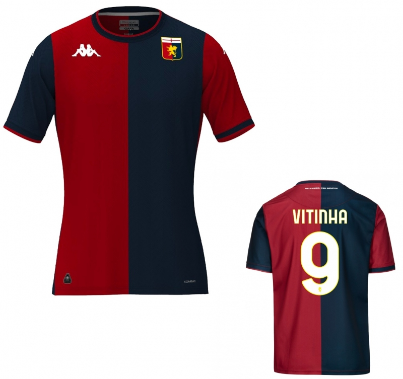Authentic Performance Driven Genoa 2425 Home Shirt - VITINHA 9