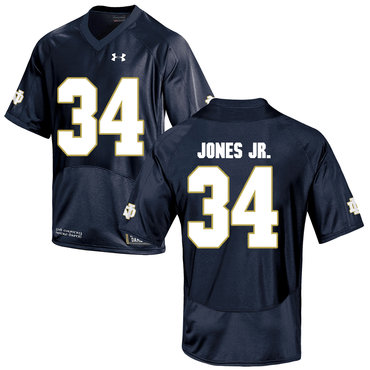 Men's ND Irish #34 Tony Jones Game 2024 comfortable high quality