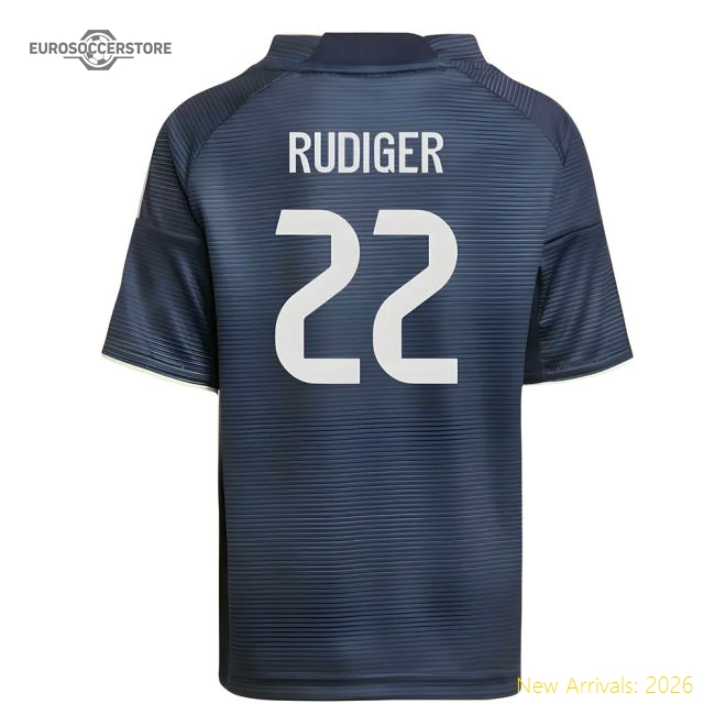 Match-Day 2025-2026 Real Madrid Away Mini Kit (Rudiger 22)