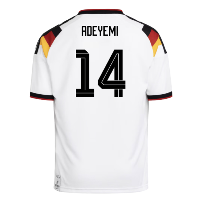 Germany Starting XI High Performance Home Player Jersey (Adeyemi 14)