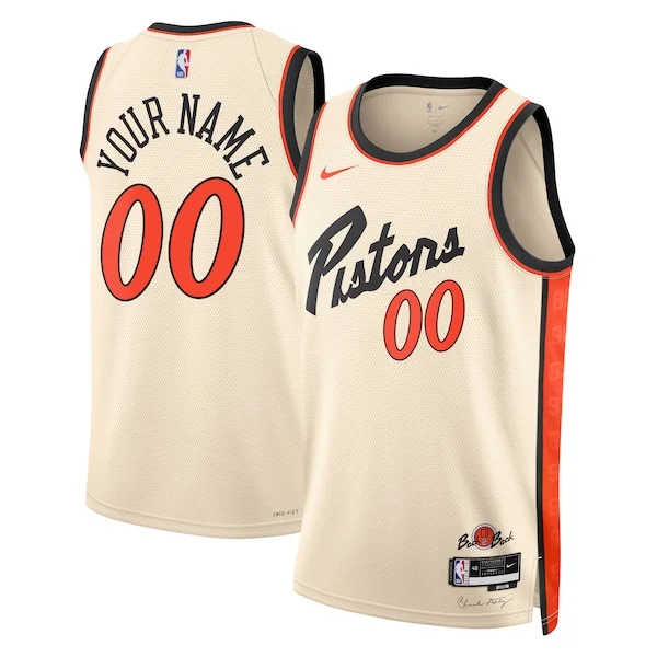 Detroit Pistons Nike Unisex 2024/25 Custom Swingman Jersey - City Edition - White