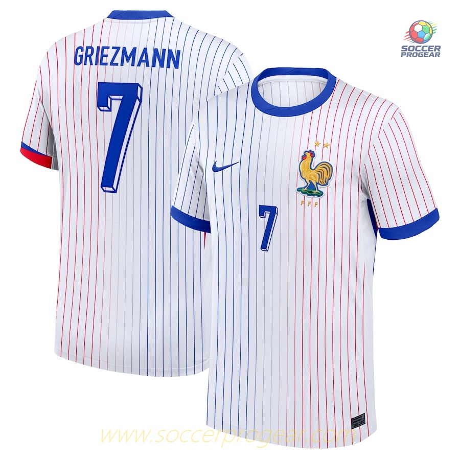 France Team Away Football Soccer Shirt 2024/25 Collection Griezman