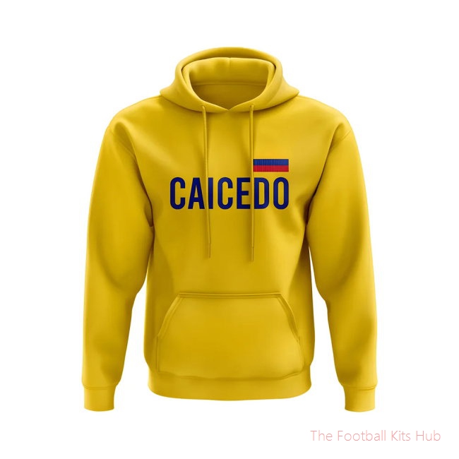 Men Caicedo Colombia Name Hoody (Yellow)