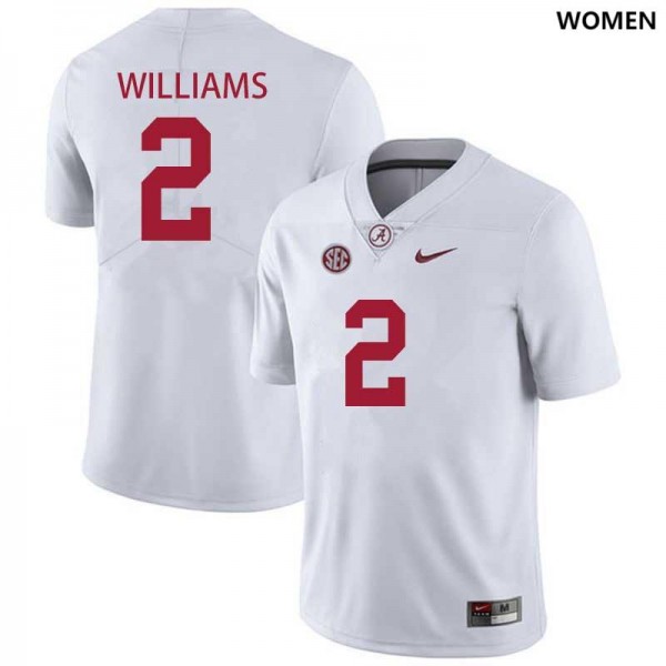 Women Alabama Crimson Tide #2 Ryan Williams Official Football Jersey