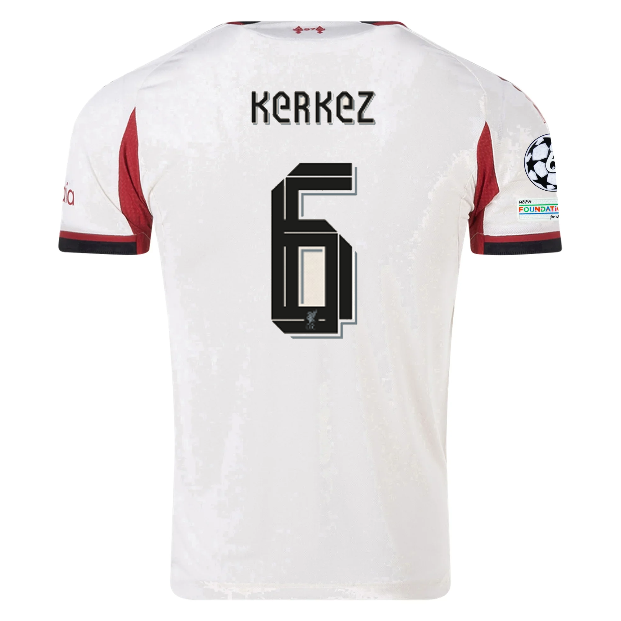 Liverpool Kerkez 2025-2026 UCL Away Jersey – Authentic Shirt